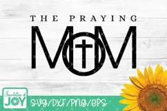 This mom prays, Praying Png, Mom Praying svg, Christian svg Product Image 2