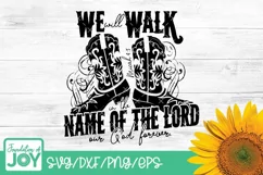Bible Verse, Christian Western svg, Name of the Lord Product Image 1