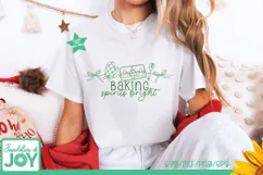 Christmas Baking png, Continuous Line art, Christmas png Product Image 5