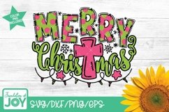 Christmas Cross svg, Christian Christmas png Product Image 2
