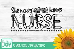Proverbs 31 svg, Nurse svg, Medical svg, Christian Nurse svg Product Image 1