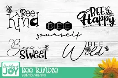 Bee kind quotes svg, Be sweet, Be Happy, Bee Yourself svg Product Image 1