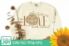 Fall in Love with Jesus svg, Pumpkin svg, Autumn svg, Fall Product Image 2