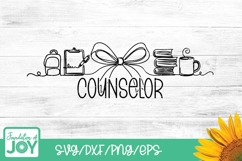 School Counselor svg, continuous line png, counselor png Product Image 1