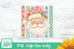 Santa Claus png, Christmas Sublimation, Striped Santa shirt Product Image 5