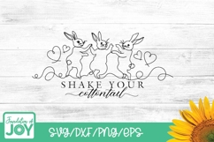 Shake your cottontail svg, continuous line art, easter png Product Image 1