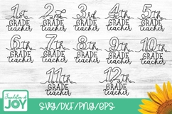 Grade Teacher line art, svg bundles, simple teacher png Product Image 1