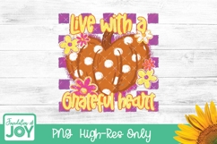 Grateful Heart png, Halloween Sublimation, Pumpkin png Product Image 5
