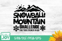 Snowball Mountain Challenge png, VBS svg, kids VBS shirt art Product Image 1