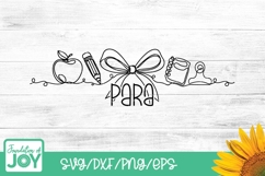 Para svg, paraprofessional png, continuous line art, school Product Image 1