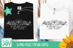 Be The Best Version of You svg, continuous line art, floral Product Image 2