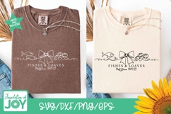 Jesus feeds the 5,000 t-shirt design, continuous line art Product Image 2