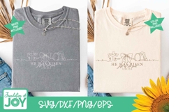 He has Risen png, continuous line art, Easter t-shirt art Product Image 2