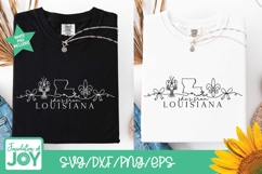 She's from Louisiana svg, continuous line svg, fleur de lis Product Image 2