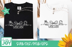 teacher svg, monoline art, teacher line art, apple svg Product Image 2