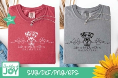 Life is better with a dalmatian png, continuous line art Product Image 2