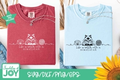 life is better with a himalayan svg, continuous line art Product Image 2