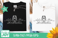 Life is better with a Shetland Sheepdog svg, continuous line Product Image 2