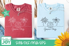 Beach Volleyball Game Day svg, continuous line art, game png Product Image 2