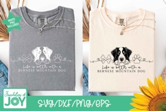 Life is better with a Bernese svg, continuous line art Product Image 2