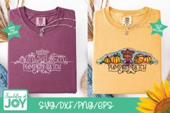 Pumpkin Patch Crew svg, continuous line art, fall shirt art Product Image 3