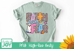 Faith over fear png, Christian Halloween sublimation, faith Product Image 2