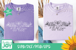 Be The Best Version of You svg, continuous line art, floral Product Image 3