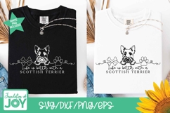 Life is better with a Scottish Terrier svg, continuous line Product Image 2