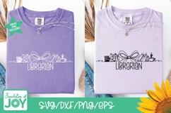 Librarian png, continuous line art, school librarian svg Product Image 3