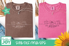 He has Risen png, continuous line art, Easter t-shirt art Product Image 3