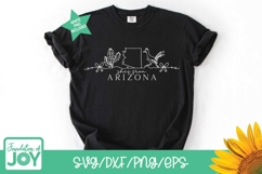 She's from Arizona svg, Continuous line png, Arizona Outline Product Image 3