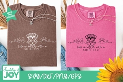life is better with a shih tzu, monoline svg, png, esp, dxf Product Image 2