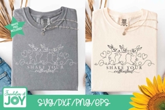 Shake your cottontail svg, continuous line art, easter png Product Image 4