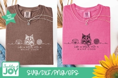 Life is better with a maine coon svg, continuous line art Product Image 3