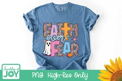 Faith over fear png, Christian Halloween sublimation, faith Product Image 3
