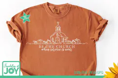 Be the Church svg, Continuous line png, Church Outline png Product Image 3