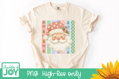 Santa Claus png, Christmas Sublimation, Striped Santa shirt Product Image 1