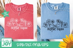 Oopsie Daisy svg, continuous line png, flower line art Product Image 3