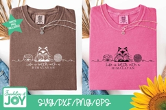 life is better with a himalayan svg, continuous line art Product Image 3