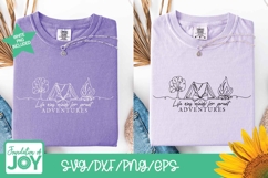 Camping Adventures svg, continuous line art, campfire png Product Image 3