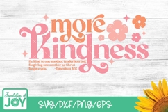 More Kindness svg, Christian Boho quote svg, Bible Verse Product Image 1