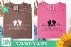 Life is better with a Bernese svg, continuous line art Product Image 4