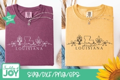 She's from Louisiana svg, continuous line svg, fleur de lis Product Image 4