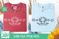 Feeling Beachy svg, png, funny beach quote, crab line art Product Image 4