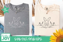 Happy Easter Line art svg, easter png, continuous line art Product Image 2