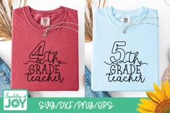 Grade Teacher line art, svg bundles, simple teacher png Product Image 4