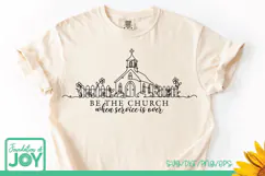 Be the Church svg, Continuous line png, Church Outline png Product Image 4