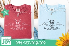 Life is better with a chihuahua svg, continuous line png Product Image 4