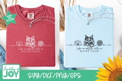 Life is better with a maine coon svg, continuous line art Product Image 4