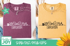 Librarian png, continuous line art, school librarian svg Product Image 4